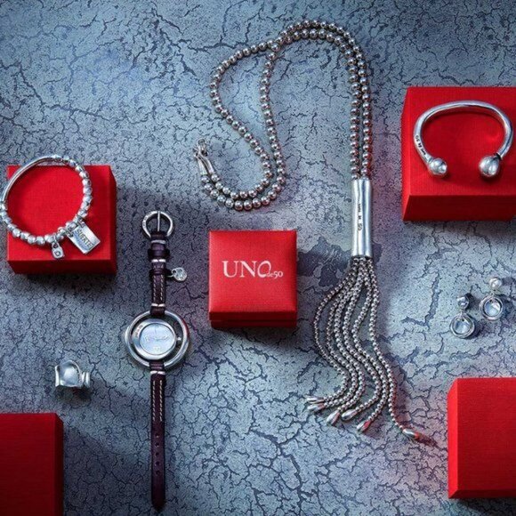 Uno de 50 Jellyfish Silver Long Tassel Necklace - Picture 8 of 11